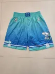 Charlotte Hornets 75th Anniversary Throwback Green Basketball Shorts