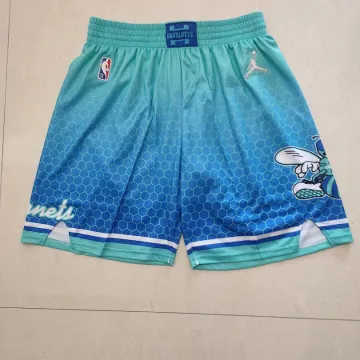 Charlotte Hornets 75-jarig jubileum: retro groene basketbalshorts