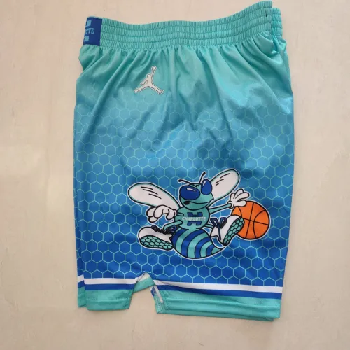 Charlotte Hornets 75-jarig jubileum: retro groene basketbalshorts