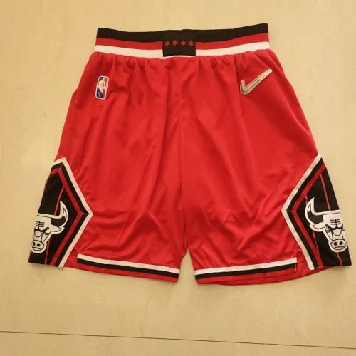 Chicago Bulls 75th Anniversary Throwback Red Basketball Shorts