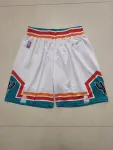 San Antonio Spurs 75th Anniversary Throwback White Basketball Shorts