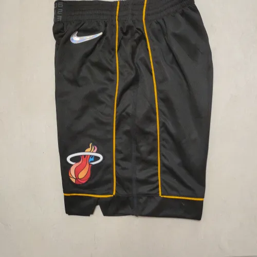 Miami Heat 75-jarig jubileum: retro zwarte basketbalshort