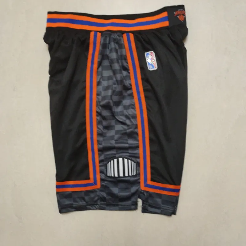 New York Knicks 75th Anniversary Throwback Black Basketball Shorts