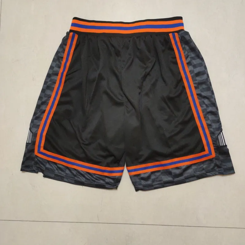 New York Knicks 75th Anniversary Throwback Black Basketball Shorts