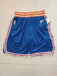 New York Knicks 75th Anniversary Throwback Blue Basketball Shorts