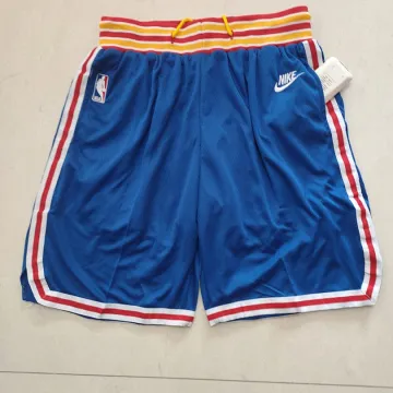 Pantaloncini da basket blu in stile retrò dei New York Knicks per il 75° anniversario