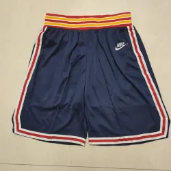 Golden State Warriors 75th Anniversary Throwback Navy Basketball Shorts - product photo Golden State Warriors 75-jarig jubileum: retro basketbalshort in marineblauw