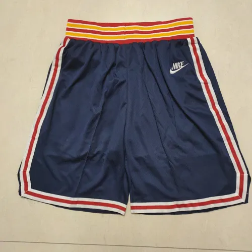 Golden State Warriors 75th Anniversary Throwback Navy Basketball Shorts