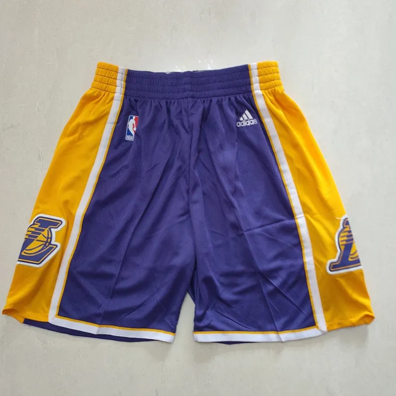 Los Angeles Lakers Throwback Purple Basketball Shorts