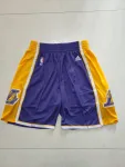 Los Angeles Lakers Throwback Purple Basketball Shorts