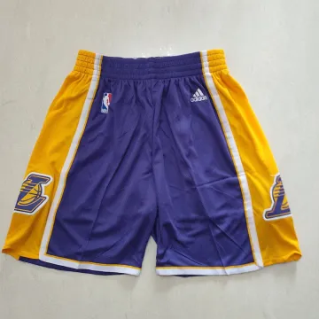 Los Angeles Lakers Throwback Purple Basketball Shorts