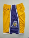 Los Angeles Lakers Throwback Yellow Basketball Shorts