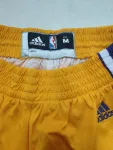 Los Angeles Lakers Throwback Yellow Basketball Shorts