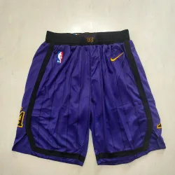 Pantaloncini da basket viola dei Los Angeles Lakers - foto del prodotto Pantaloncini da basket viola dei Los Angeles Lakers