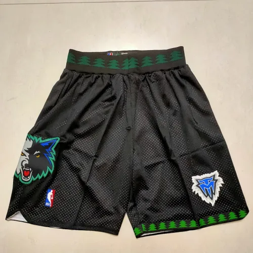 Minnesota Timberwolves Black Basketball Shorts