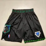 Minnesota Timberwolves Black Basketball Shorts