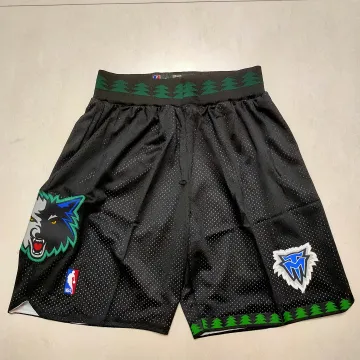 Minnesota Timberwolves Black Basketball Shorts