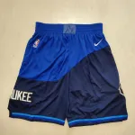 Milwaukee Bucks City Edition Blue Basketball Shorts