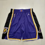 Los Angeles Lakers Throwback Purple Basketball Shorts