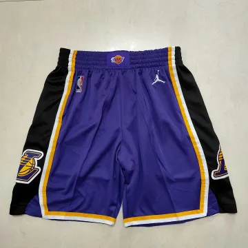 Los Angeles Lakers Throwback Purple Basketball Shorts