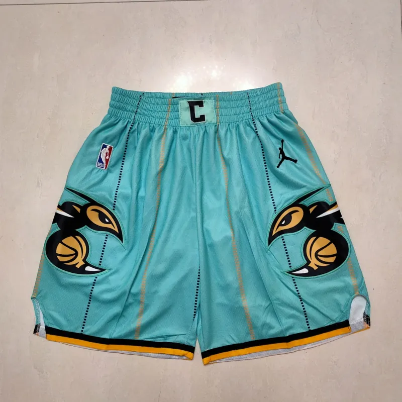 Charlotte Hornets Green Basketball Shorts