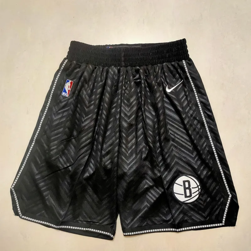 Brooklyn Nets Black Basketball Shorts