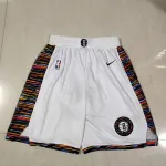 Brooklyn Nets City Edition White Basketball Shorts