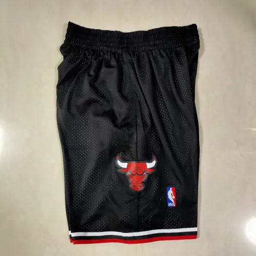Chicago Bulls Throwback Black Basketball Shorts