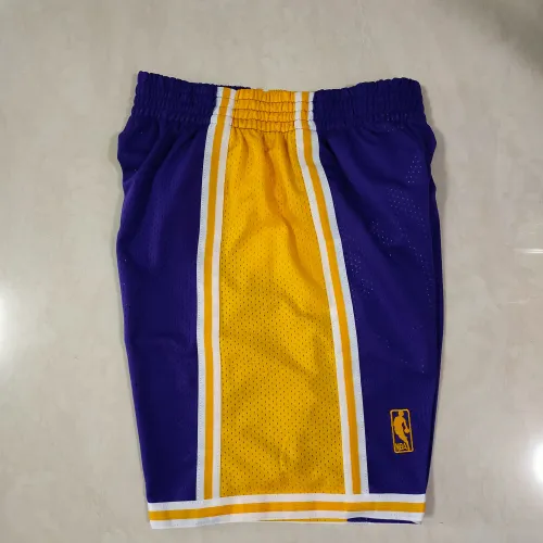 Los Angeles Lakers Throwback Purple Basketball Shorts