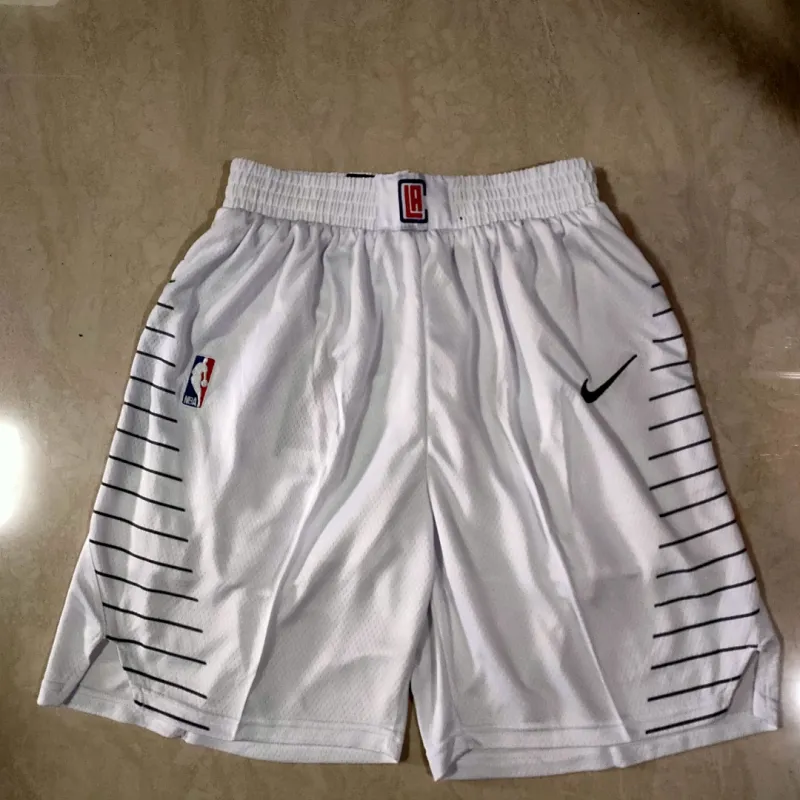 LA Clippers White Basketball Shorts