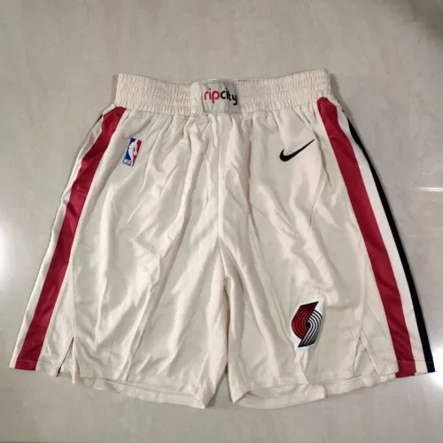Portland Trail Blazers City Edition Cream Basketball Shorts