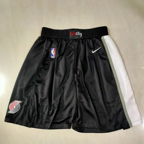 Calções de basquetebol pretos dos Portland Trail Blazers, edição «City»