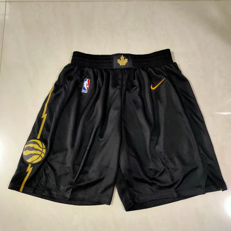 Toronto Raptors City Edition Black Basketball Shorts
