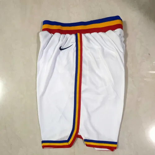 Golden State Warriors White Basketball Shorts