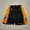 Los Angeles Lakers Throwback Black Basketball Shorts