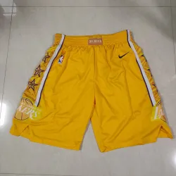 Los Angeles Lakers City Edition Yellow Basketball Shorts - product photo Los Angeles Lakers City Edition Yellow Basketball Shorts