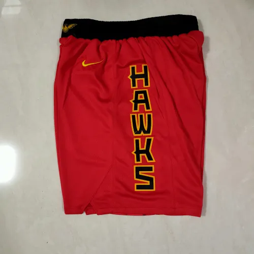 Atlanta Hawks Red Basketball Shorts
