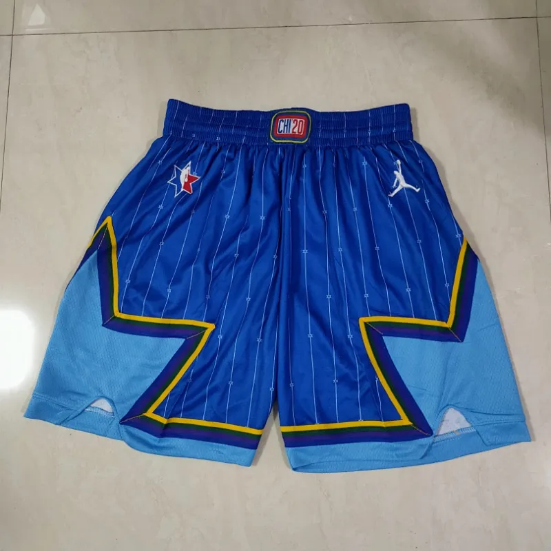 NBA All-Star Jerseys All-Star Blue Basketball Shorts