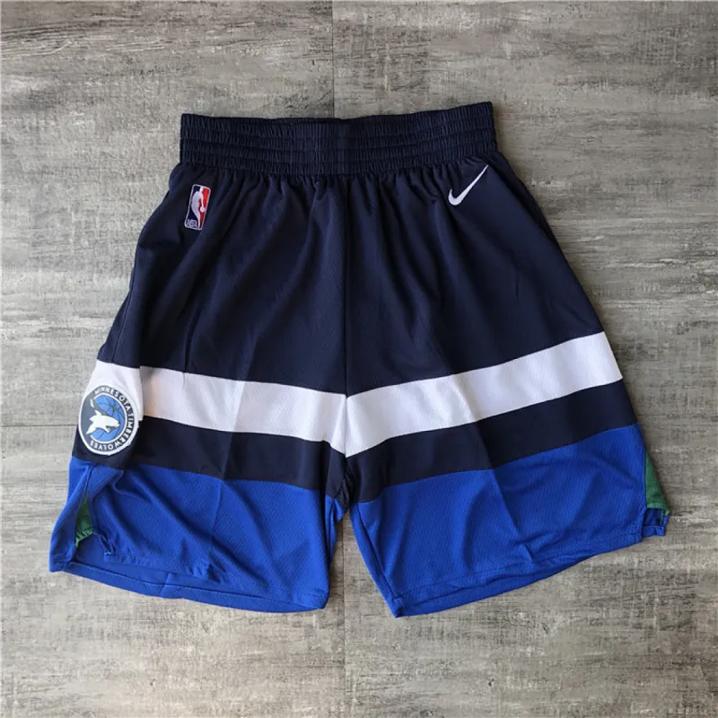 Minnesota Timberwolves Blue Basketball Shorts