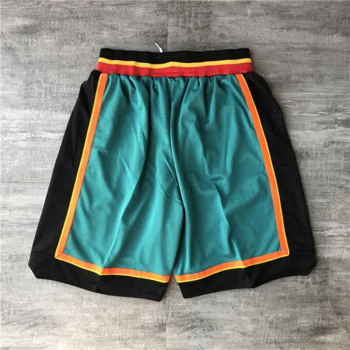 Detroit Pistons Throwback Green Basketball Shorts