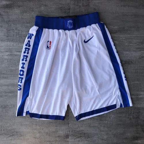 Short de basket blanc « Throwback » des Golden State Warriors