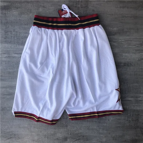 Philadelphia 76ers Throwback White Basketball Shorts