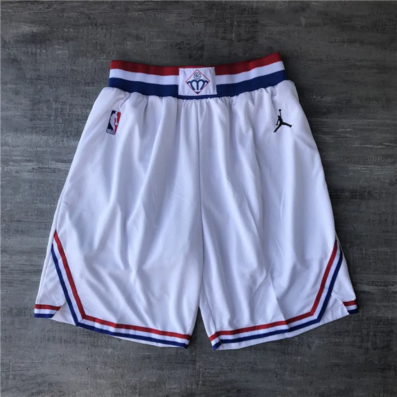 NBA All-Star Jerseys All-Star White Basketball Shorts