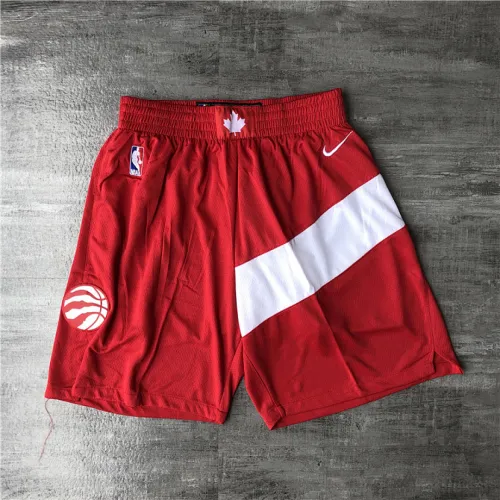 Pantalones cortos de baloncesto rojos de los Toronto Raptors