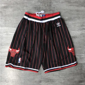 Pantalones cortos de baloncesto negros de los Chicago Bulls