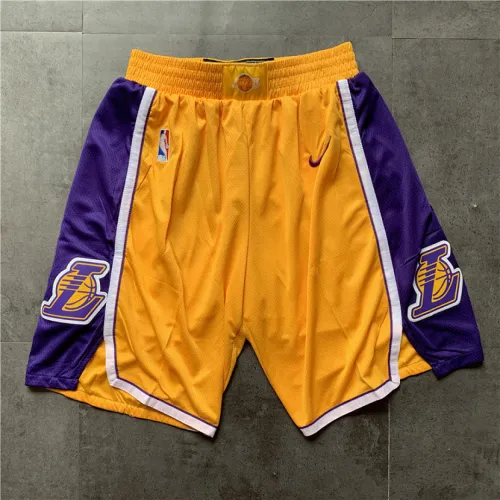 Los Angeles Lakers Yellow Basketball Shorts