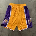 Los Angeles Lakers Yellow Basketball Shorts