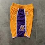 Los Angeles Lakers Yellow Basketball Shorts