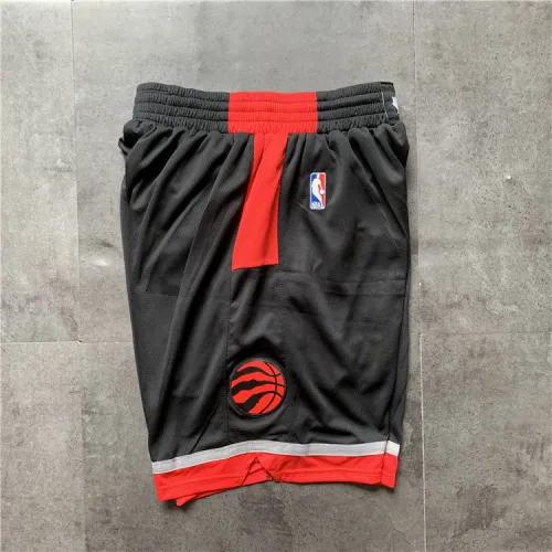 Pantalones cortos de baloncesto negros de los Toronto Raptors