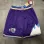 Utah Jazz Throwback Purple Basketball Shorts